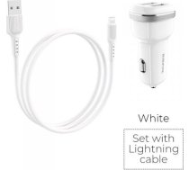Lādētājs Borofone 2x Usb-a 2.4 A (bfo-bz13-l-w)