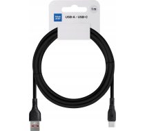 Blue Star Kabelis Eco 3a Usb A Do Tips C Pj68-25-3 1m Melns