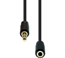 Kabelis Proxtend Mini-jack 4-pin Slim Extension Cable Black 0.5m