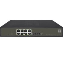 Switch Levelone Levelone Ges-2110p Savienojumi Tīkla Pārvaldāmie L2 Gigabit Ethernet (10/100/1000) Obsługa Poe Melns