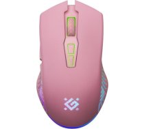 Pele Defender Pele Bezvadu Defender Pandora Gm-502 Optiskais 3200dpi Rozā Rgb Akumulators 7 Pogas Gaming Bezklikowa Silent