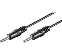 Kabelis Goobay Jack 3.5mm - Jack 3.5mm 1.5m Melns (51658)