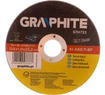Topex Griešanas Disks Metāla 125x1.0x22.2mm, 41 A60-t-bf, Inox 10gab. (55h572)