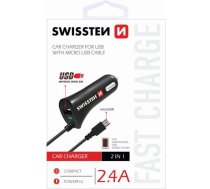Lādētājs Swissten Viengabala 1x Usb-a 2.4 A (20111000)