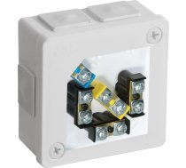 Viplast Kārba Virsmas ar skavām 6 Wlotów Viplast Vp-22 Balta Ip55 86x86x40mm 022-51