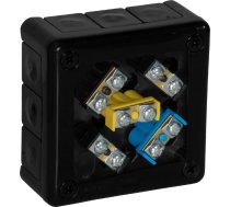 Viplast Kārba Virsmas ar skavām 12 Wlotów Viplast Vp-41 Melna Ip55 98x98x42mm 041-55