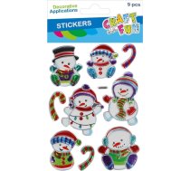 Ziemassvētku Rotājums Craft With Fun Rotājums Bn Uzlīmes Metalc Balwan 9gab Cf 12/144