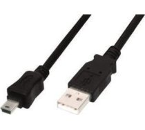 Kabelis Usb Digitus Usb-a - Micro-b 1.8 M Melns (ak-300130-018-s)