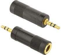 Adapteris Av Gembird Jack 3.5mm - Jack 6.3mm Melns (a-6.35f-3.5m)