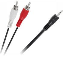 Kabelis Jack 3.5mm - Rca (cinch) X2 10m Melns (kpo2747-10)