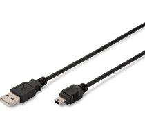 Kabelis Usb Digitus Usb-a - Micro-b 3 M Melns (ak-300108-030-s)