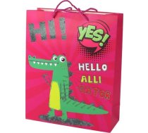 Leantoys Papīra Soma Dāvanu Rozā 32cm X 26cm X 10cm