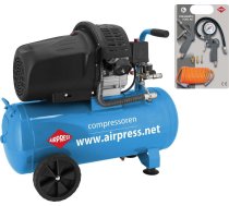 Kompresors Airpress Hl 425-50 (+ Komplekts Piederumu) 8bar 50l (36888)