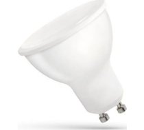 Spectrum Led Spuldze Gu10 230v 6w Smd Nw Z Mleczną Szybką Balta Spectrum