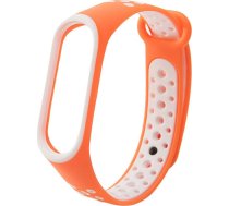 IRUZVIETAS Hurtel Aizvietotājs Silikons Savilcējs Siksna Priekš Xiaomi Mi Band 4 / Mi Band 3 Dots Oranžs-balts