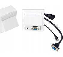 Vivolink Vivolink Wi221192 Kontaktligzda Elektriskie Hdmi + Vga + 3.5mm Balts