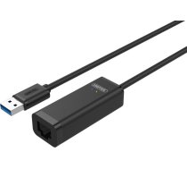 Karte Tíkla Unitek Usb - Rj-45 (spraudnis-ligzda) Melns (y-1468)