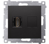 Kontakt-simon Simon 54 Ligzda Hdmi (Modulis) Melns Mat Dghdmi.01/49