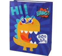Leantoys Papīra Soma Dāvanu Debeszils Dinozaurs 32cm X 26cm X 10cm