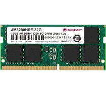 Atmiņa Portatīvajam Datoram Transcend Jetram, Sodimm, Ddr4, 32 Gb, 3200 Mhz, Cl22 (jm3200hse-32g)