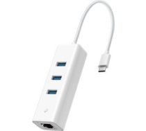 Hub Usb Tp-link Tp-link Ue330c Usb 3.0 Type-c To Gigabit Ethernet Network Adapteris With 3-port Usb 3.0 Type-a Hub
