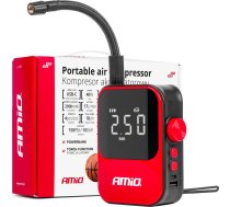 Kompresors Automašīnas Amio Kompresors Automašīnas Bezvadu Sūknis Elektriskais Velosipēda Powerbank 40w Acomp-20 Amio-03690