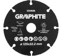 Graphite Griešanas Disks Hm Kokam Un Plastmasas 125 X 22.2 Mm 55h698 Graphite