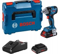 Triecienatslēga Bosch Bosch Cordless Impact Uzgriežņatslēga Gds 18v-330 Hc Professional, 18volt (blue/black, 2x Li-ion Battery Procore18v 4.0ah, Bluetooth Module, In L-boxx)