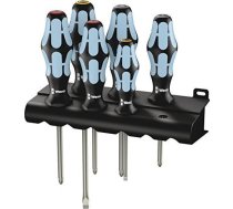 Wera Wera 3334/3350/3355/6 Rack - Screwdriver set, stainless steel