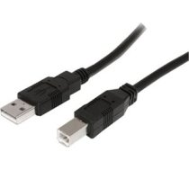 Kabelis Usb Startech Usb-a - Usb-b 0.5 M Melns (usb2hab50cm)