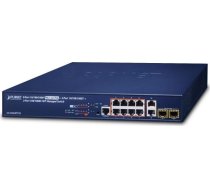 Switch Planet Planet Gs-5220-8p2t2s Savienojumi Tīkla Pārvaldāmie L2+ Gigabit Ethernet (10/100/1000) Obsługa Poe 1u Debeszils