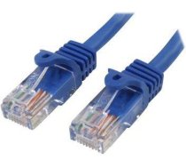 Startech Rj-45 Cat5e Vīriešu-Vīriešu 0,5m Debeszils (45pat50cmbl)