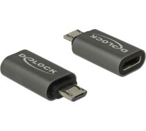 Adapteris Usb Delock Usb-c - Microusb Pelēks (65927)