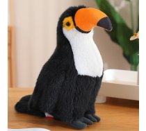 Plush Toy Mascot Cuddly Toucan Bird Black and White 30cm