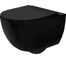 Trauks Wc Rea Rea Carlo Mini Trauks Wc Rimless Ar Lēni Noslēdzošu Vāku Melns Mat Rea-c8489