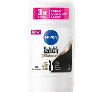 Nivea_black&white Invisible Silky Smooth Antiperspirants Zīmuļveida 50ml