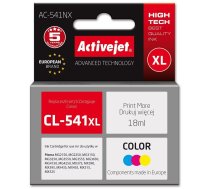 Activejet Ac-541nx Tuša (saderīgs Canon Cl-541xl; Supreme; 18 Ml; Zils, Dzeltens, Magenta)