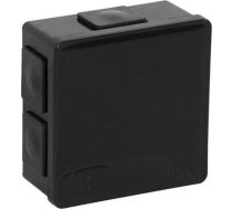 Viplast Kārba Virsmas tukšs 6 Wlotów Viplast Vp-02 Klik Melna Ip55 86x86x40mm 002-05
