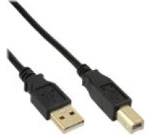 Kabelis Usb Inline Usb-a - Usb-b 0.3 M Melns (34503s)