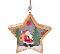 Lampa Ziemassvētku Koka Mikołaj - Zvaigzne