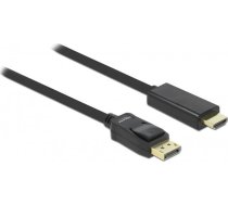 Kabelis Delock Displayport - Hdmi 3m Melns (82435)