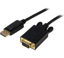 Kabelis Startech Displayport - D-sub (vga) 1.8m Melns (dp2vgamm6b)