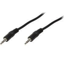 Kabelis Logilink Jack 3.5mm - Jack 3.5mm 5m Melns (ca1052)