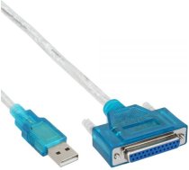 Kabelis Usb Inline Usb-a - Ieee 1284 (lpt) 1.8 M Caurspīdīgs (33397i)