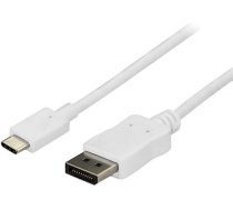 Kabelis Usb Startech Usb-c - Displayport 1.8 M Balts (cdp2dpmm6w)