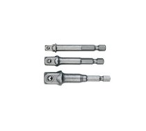 Topex Komplekts Adapteru Urbjmašīnai Na Kvadrāts 1/4" 3/8" 1/2" (38d151)