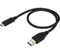 Kabelis Usb Startech Usb-a - Usb-c 0.5 M Melns (usb31ac50cm)