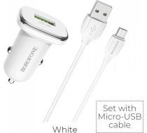 Lādētājs Borofone 1x Usb-a 3 A (bfo-bz12a-m-w)