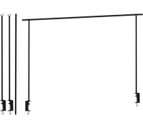 Mondex Rāmis Apgaismojumam Nad Galds Metāla Melns 135-250cm