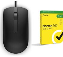 Pele Dell Ms116 (570-aair) + Norton 360 Standard 1 Ierīce 12 Mēnešiem (21408666)